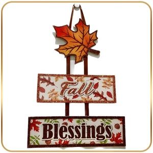 Fall Blessing - Door / Wall Hanging Decor Autumn Fall Halloween Decoration NEW